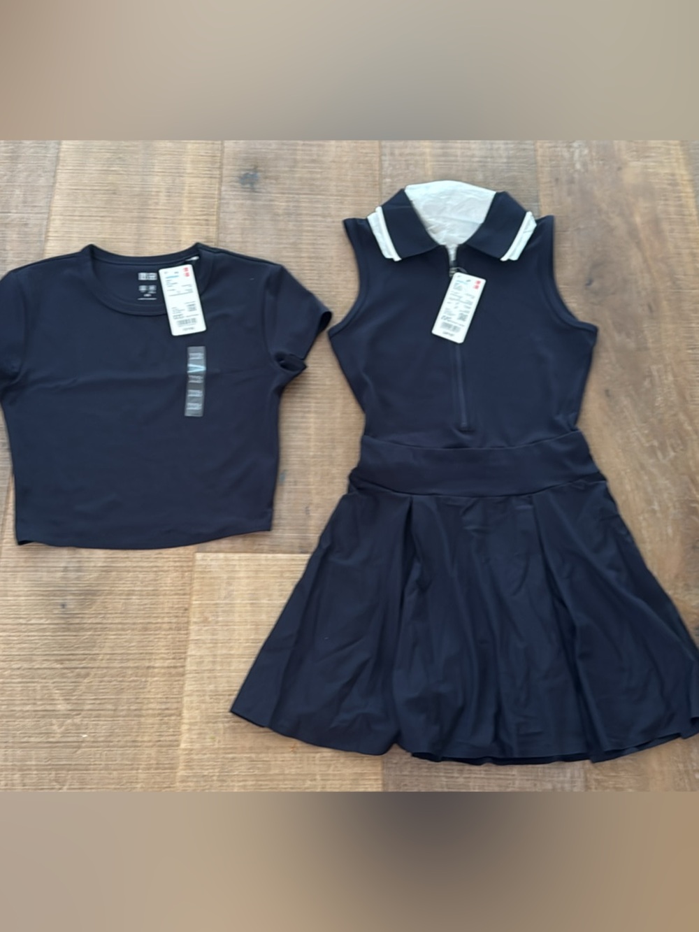 Uniqlo Navy Sleeveless Polo Dress (XXS)